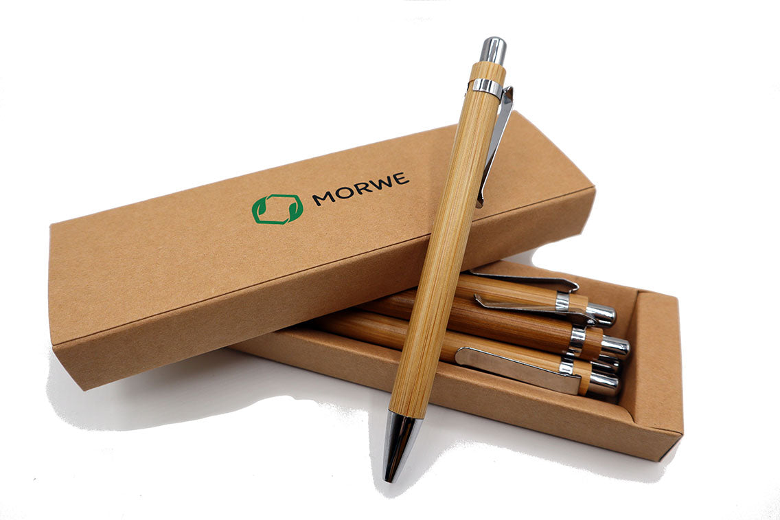 Kugelschreiber Bambus Set