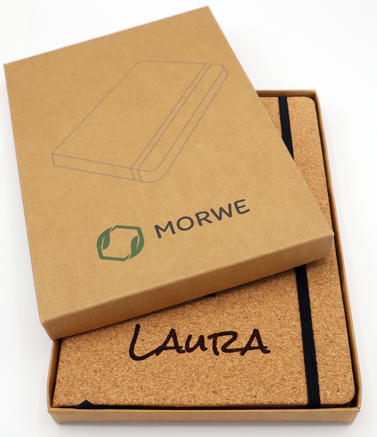 Personalisiertes Notizbuch aus Kork mit Wunschgravur