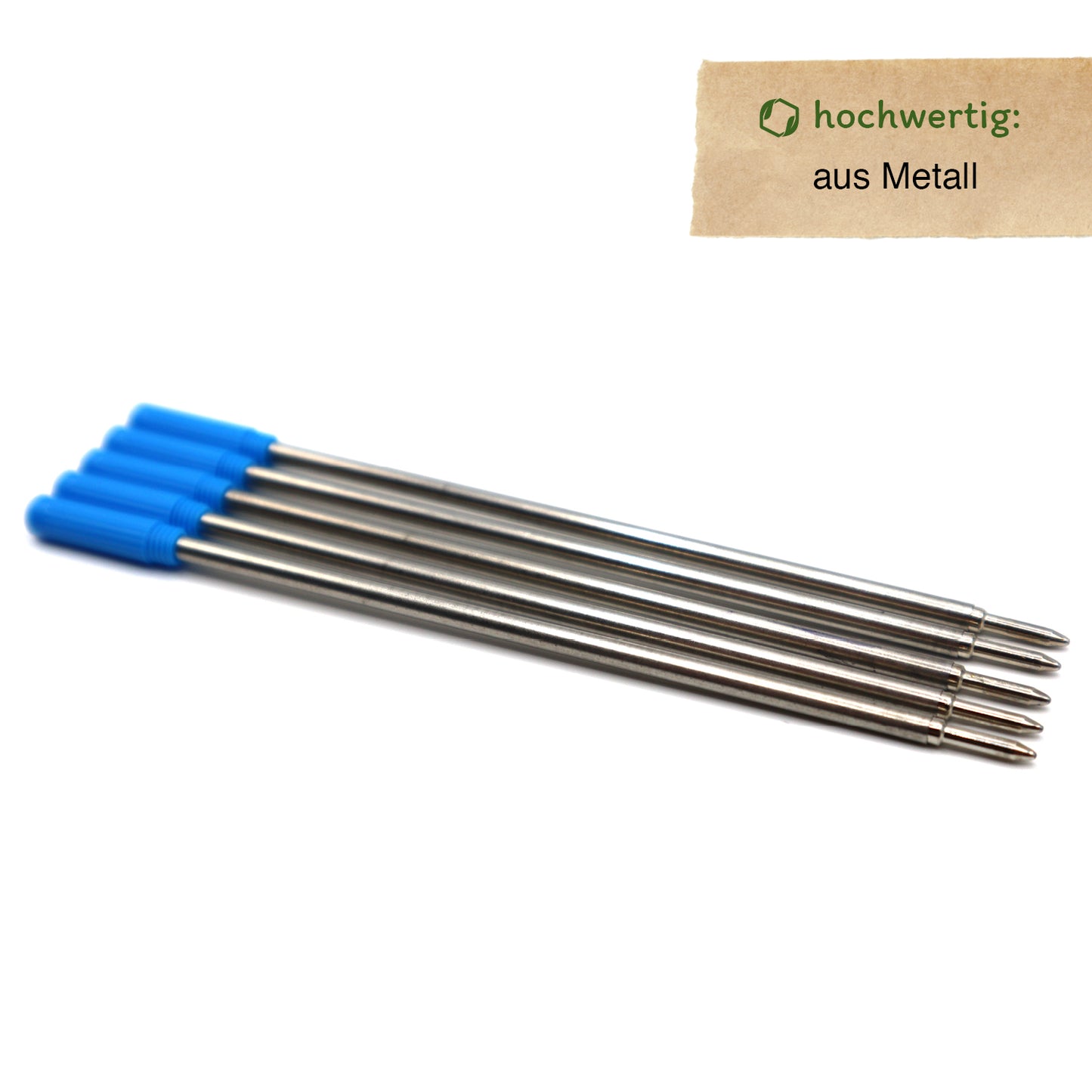 MORWE Metall-Kugelschreiberminen-Set – Nachhaltige Internationale Minen C1 (Twist) 5 Stück