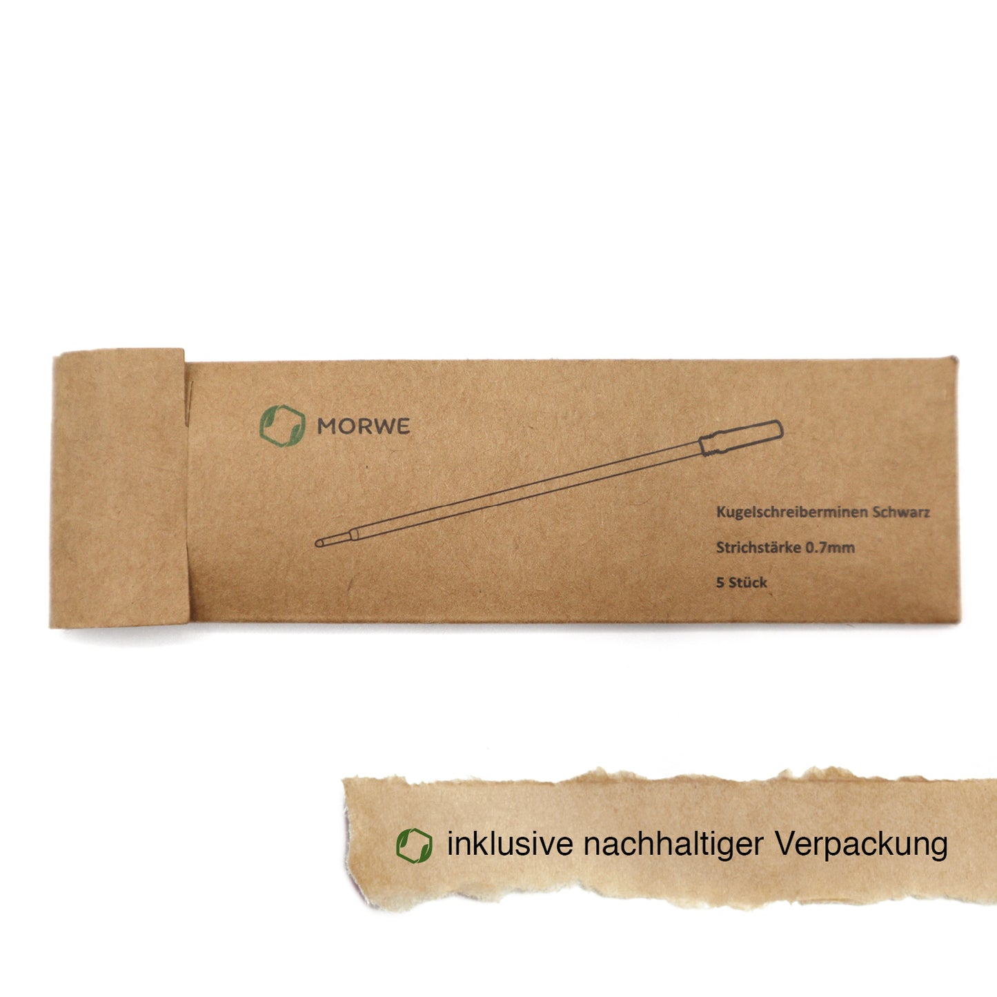 MORWE Metall-Kugelschreiberminen-Set – Nachhaltige Internationale Minen C1 (Twist) 5 Stück