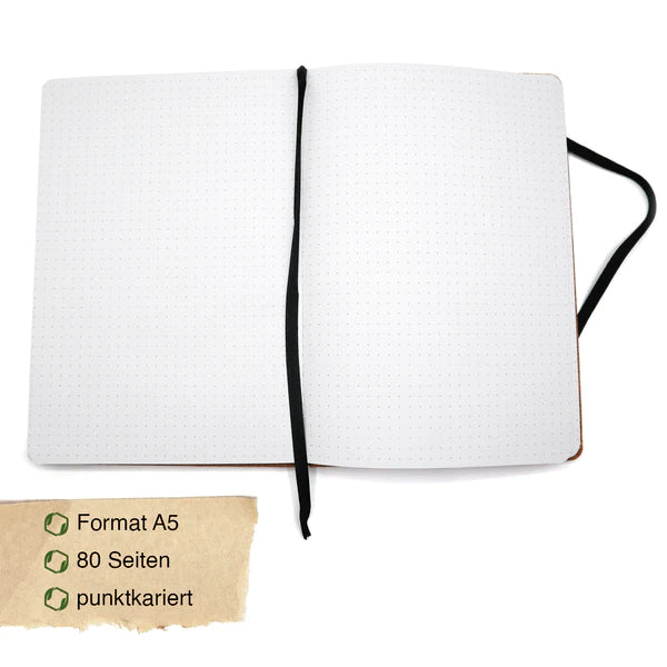 Personalisiertes Notizbuch aus Kork mit Wunschgravur