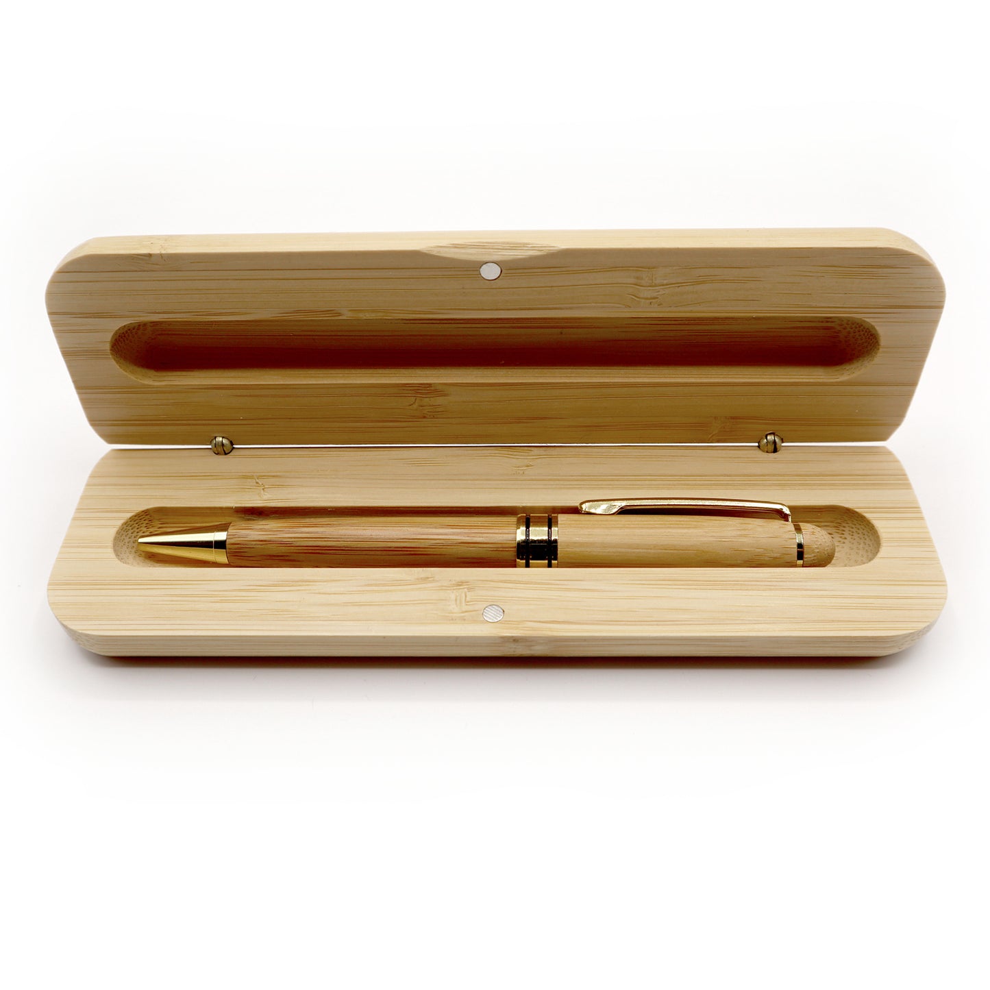 MORWE Bambus-Kugelschreiber in Geschenketui – Edler Holzkugelschreiber in Bambusbox