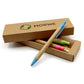MORWE nachhaltige Kugelschreiber aus Pappe und Weizenstroh – Set aus 5 ökologischen Stiften